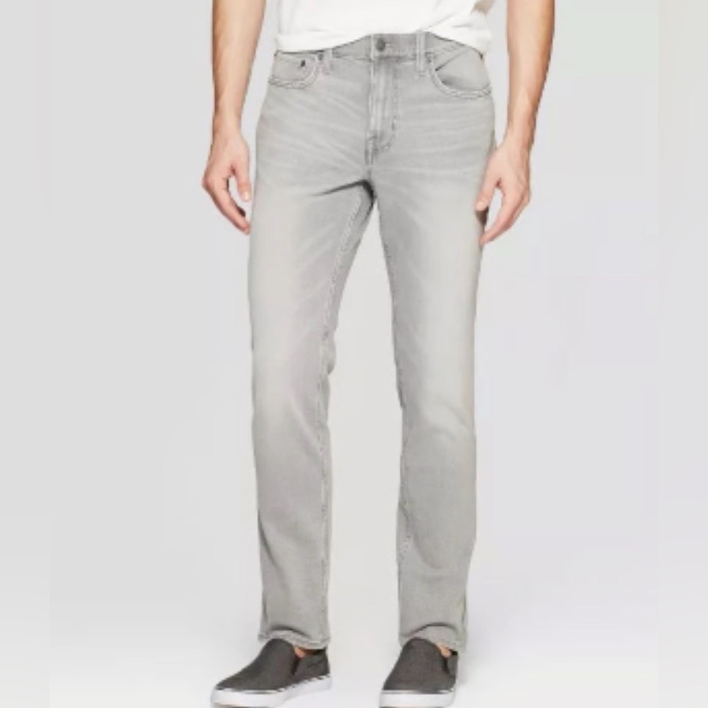 Goodfellow & Co Light Gray Straight Jeans